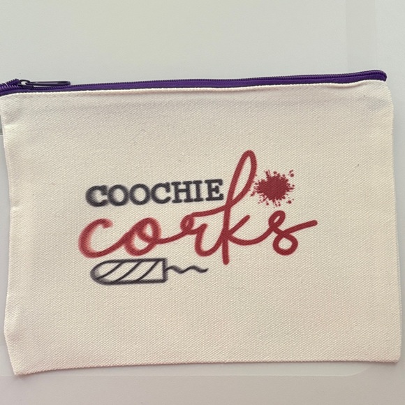 Handbags - White and Red Zipper Pouch May Have different Zipper Color